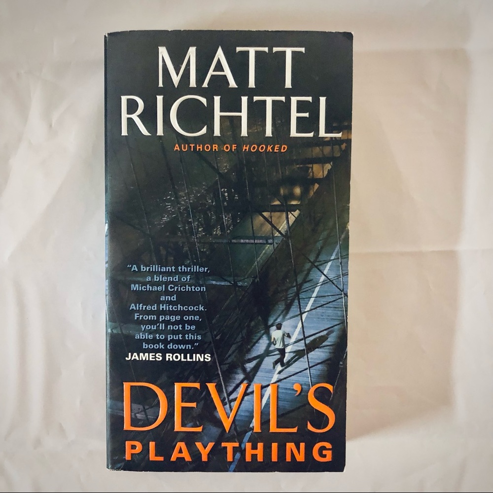 💝 Devil’s Plaything Matt Richtel Thriller Suspense Mass Produced Paperback Book